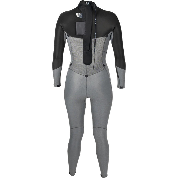 2024 Xcel Mujer Axis 4/3mm Back Zip Neopreno WN43AXG0G - Graphite / Glacier Blue